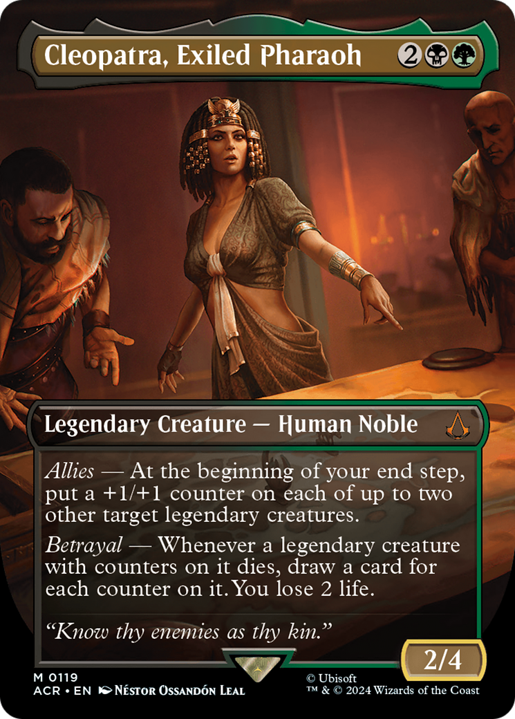 Cleopatra, Exiled Pharaoh (Borderless) (ACR-119)  Foil - Assassin's Creed