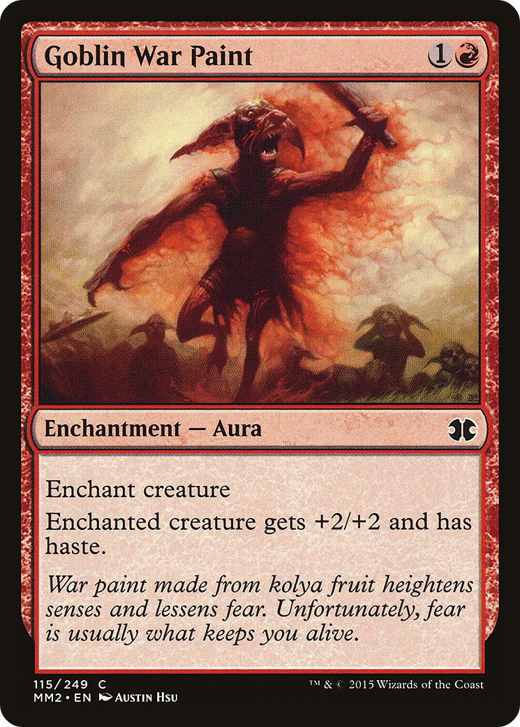 Goblin War Paint (MM2-115)  Foil - Modern Masters 2015