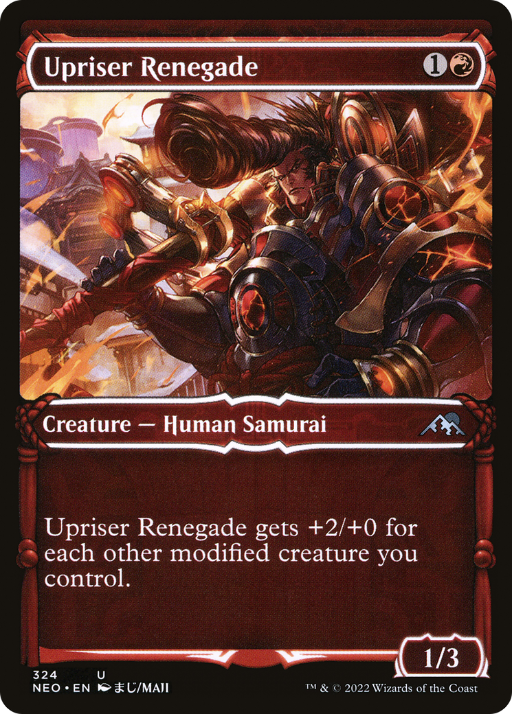 Upriser Renegade (Showcase) (NEO-324)  - Kamigawa: Neon Dynasty: (Showcase)