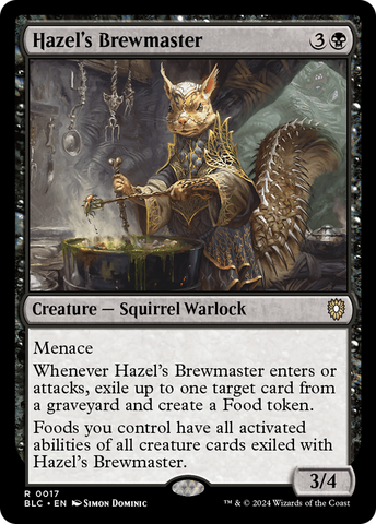 Hazel's Brewmaster (BLC-017)  - Bloomburrow Commander