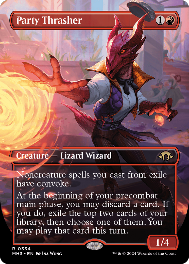 Party Thrasher (Borderless) (MH3-334)  - Modern Horizons 3