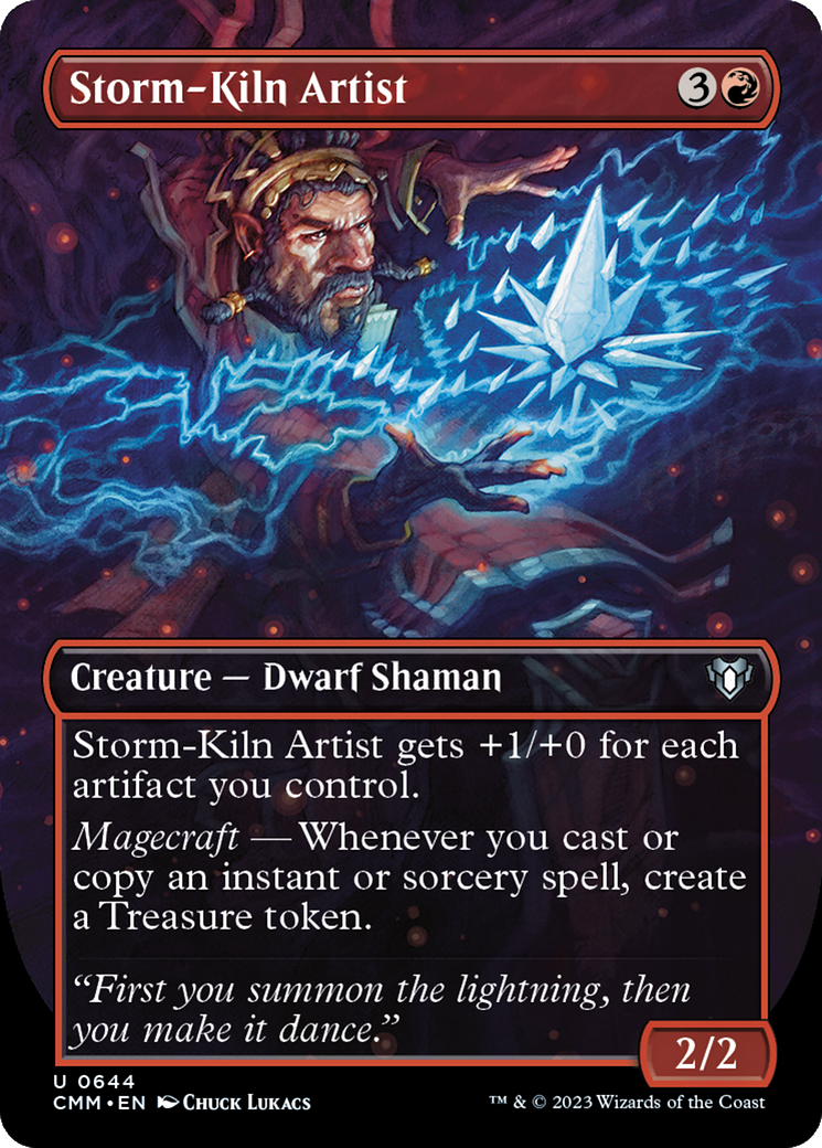Storm-Kiln Artist (Borderless) (CMM-644)  Foil - Commander Masters