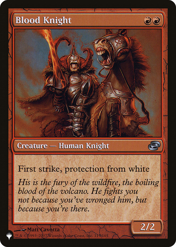 Blood Knight (LIST-PLC-115)  - The List: (colorshifted)