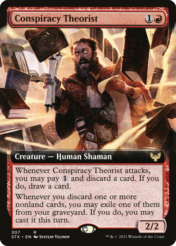 Conspiracy Theorist (Extended Art) (STX-307)  - Strixhaven: School of Mages: (Extended Art)