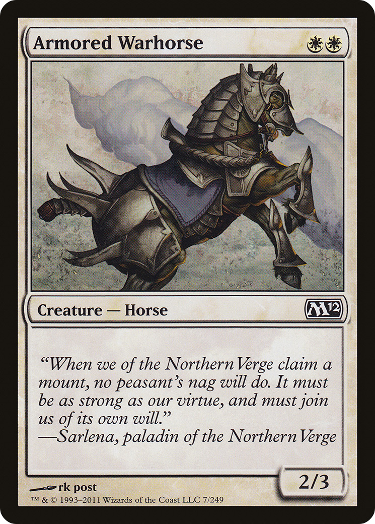 Armored Warhorse (M12-007)  - Magic 2012