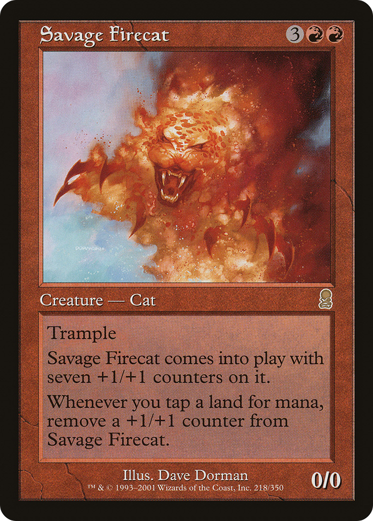 Savage Firecat (ODY-218)  Foil - Odyssey