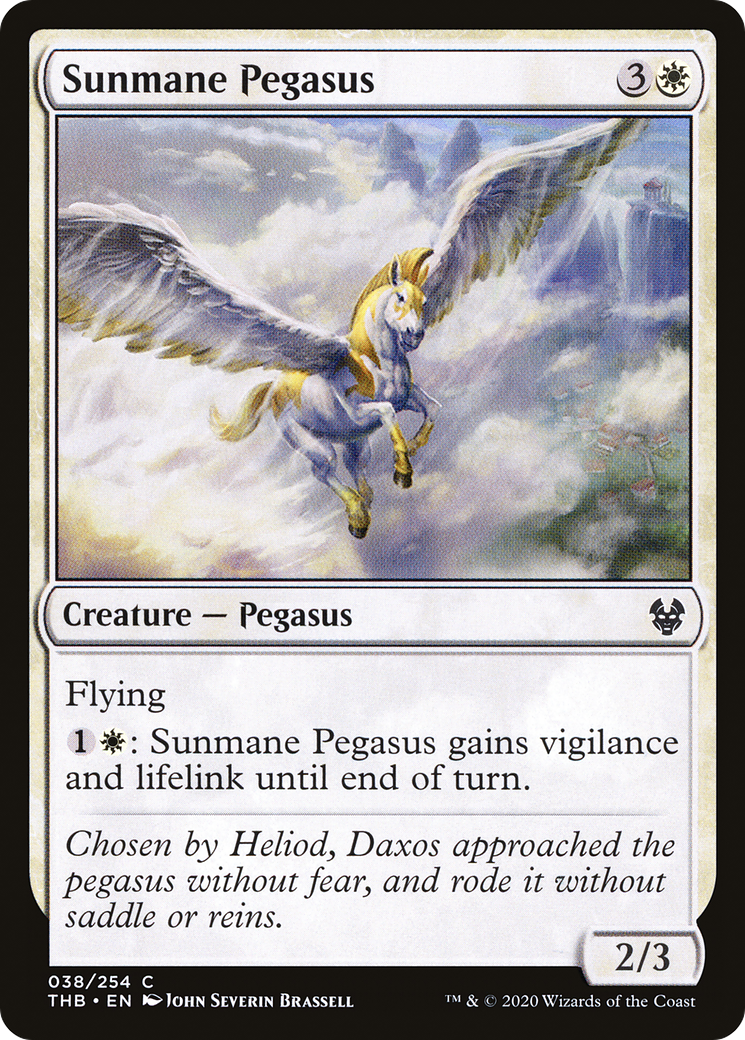 Sunmane Pegasus (THB-038)  Foil - Theros Beyond Death