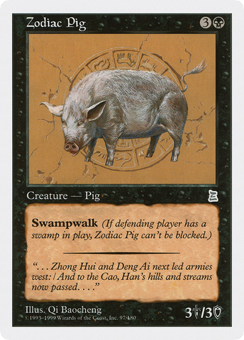 Zodiac Pig (PTK-097)  - Portal Three Kingdoms