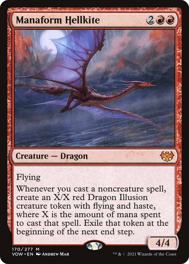 Manaform Hellkite (VOW-170)  Foil - Innistrad: Crimson Vow