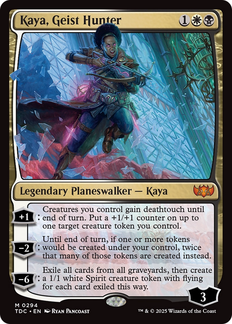 Kaya, Geist Hunter (TDC-294) - Commander: Tarkir: Dragonstorm