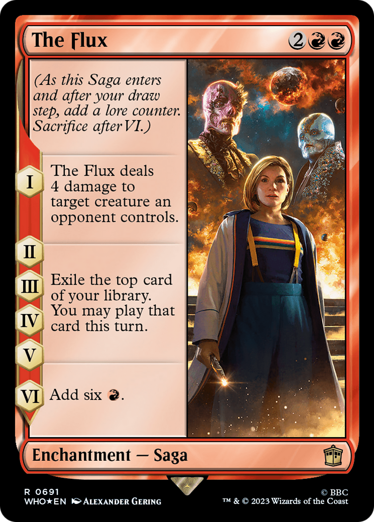 The Flux (Surge Foil) (WHO-691)  Foil - Doctor Who