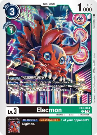 Elecmon (EX5-044) - Animal Colosseum