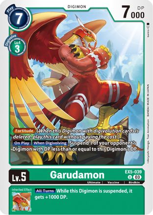 Garudamon (EX5-039) - Animal Colosseum