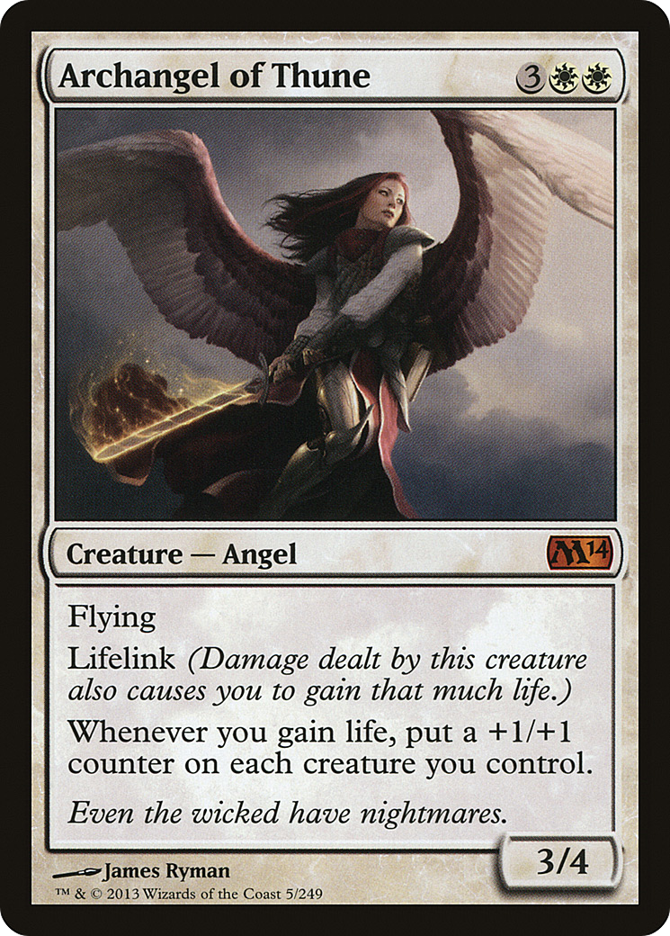 Archangel of Thune (M14-005)  Foil - Magic 2014