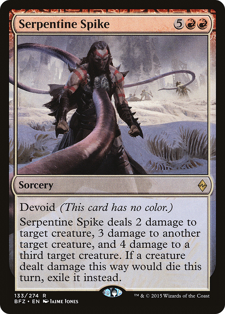 Serpentine Spike (BFZ-133)  - Battle for Zendikar