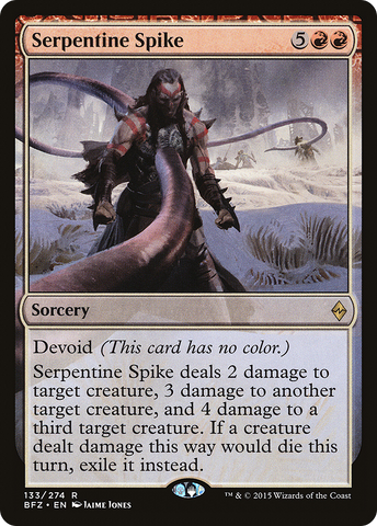 Serpentine Spike (BFZ-133)  - Battle for Zendikar