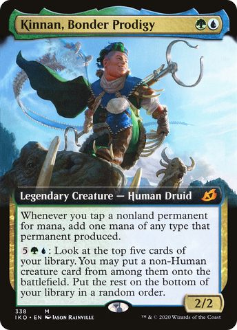 Kinnan, Bonder Prodigy (Extended Art) (IKO-338)  - Ikoria: Lair of Behemoths: (Extended Art)