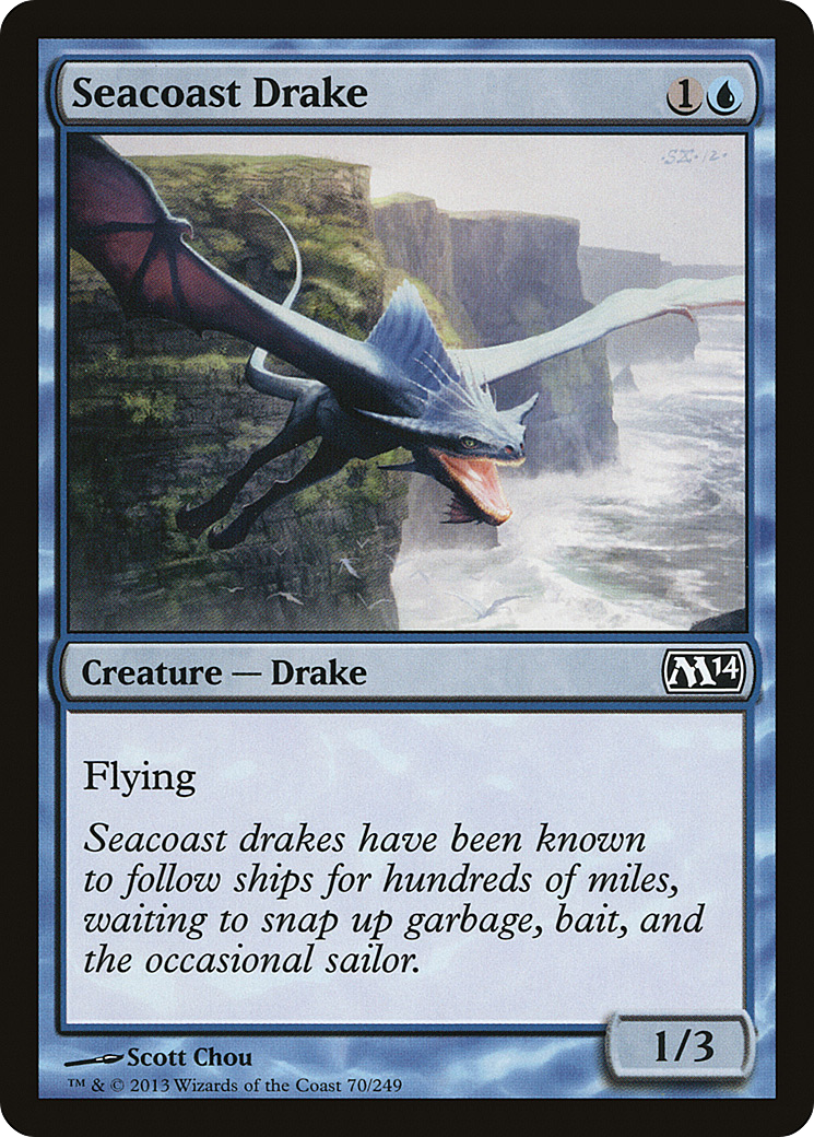 Seacoast Drake (M14-070)  - Magic 2014