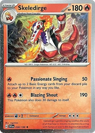 Skeledirge 038/198  - Holofoil Miscellaneous Cards & Products - Rare