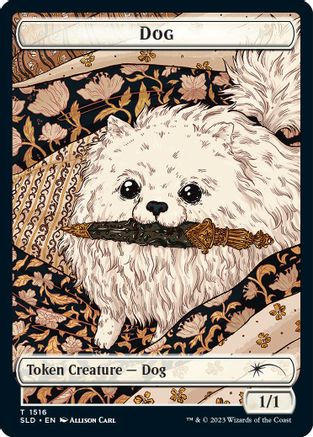 Dog // Cat Double-Sided Token (SLD-1516 // 1517) - Secret Lair Drop Series Foil