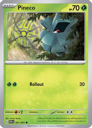 Pineco 001/091  SV Paldean Fates