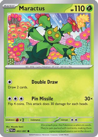 Maractus 003 - Reverse Holofoil SV Paldean Fates