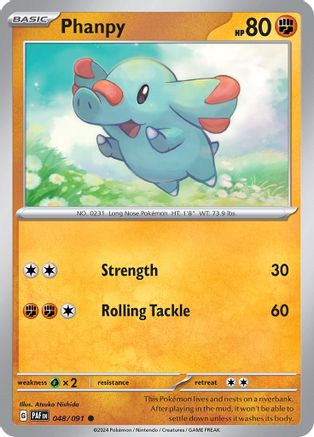 Phanpy 048 - Reverse Holofoil SV Paldean Fates