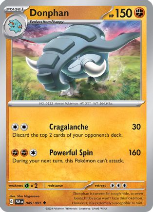 Donphan 049  SV Paldean Fates
