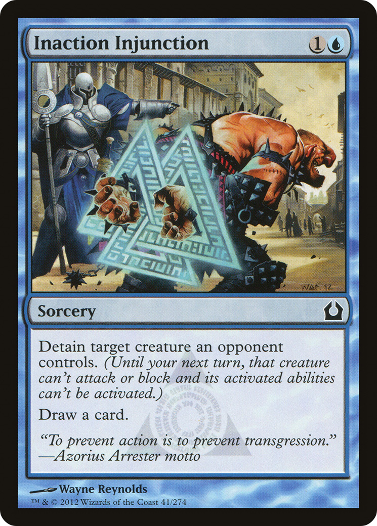 Inaction Injunction (RTR-041)  Foil - Return to Ravnica