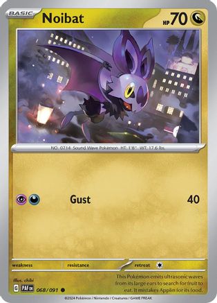 Noibat 068/091 - Reverse Holofoil SV Paldean Fates