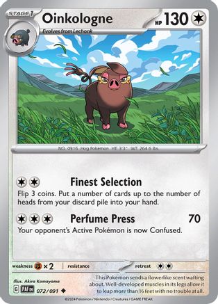 Oinkologne 072 - Reverse Holofoil SV Paldean Fates