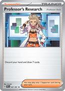 Professor's Research 087/091  - Holofoil SV Paldean Fates - Rare