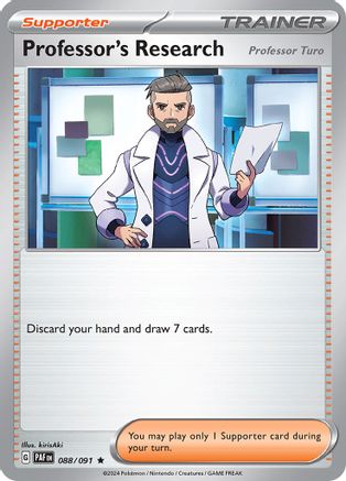 Professor's Research 088/091 - Reverse Holofoil SV Paldean Fates