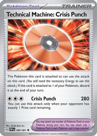 Technical Machine: Crisis Punch 090  SV Paldean Fates