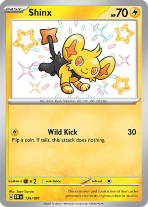 Shinx 135/091  - Holofoil SV Paldean Fates - Shiny Rare
