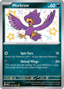 Murkrow 181/091  - Holofoil SV Paldean Fates - Shiny Rare