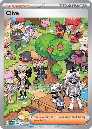 Clive 236/091  - Holofoil SV Paldean Fates - Special Illustration Rare