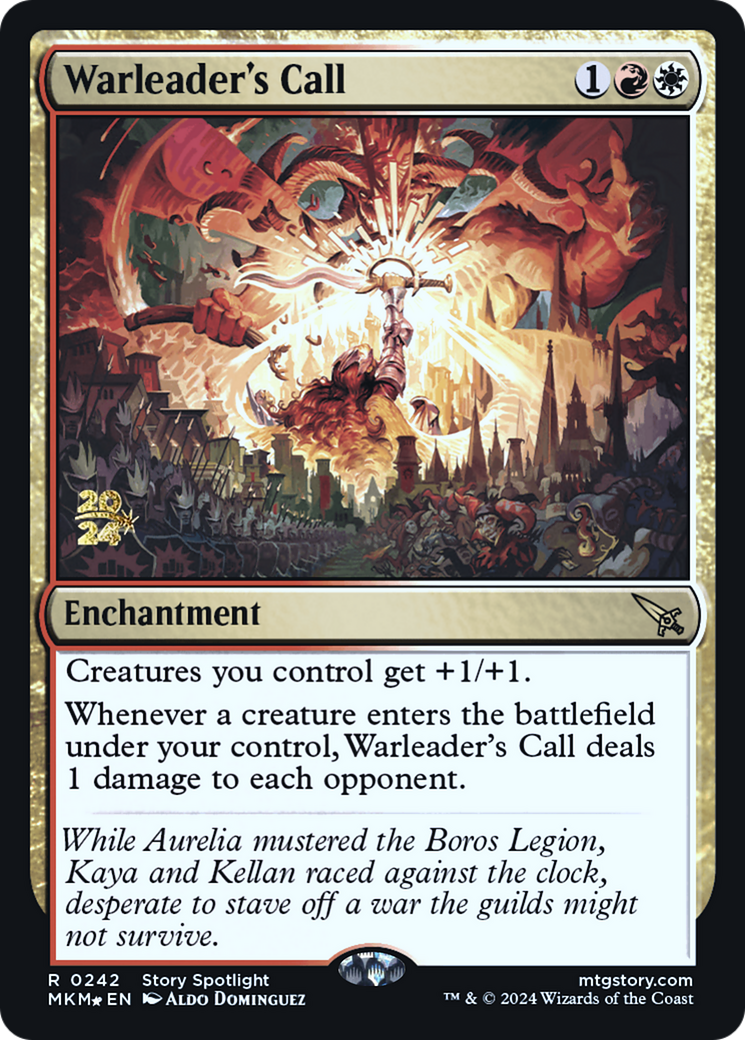 Warleader's Call (PRE-242)  Foil - Murders at Karlov Manor Promos