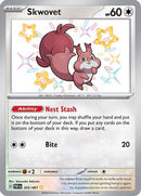 Skwovet 205/091  - Holofoil SV Paldean Fates - Shiny Rare