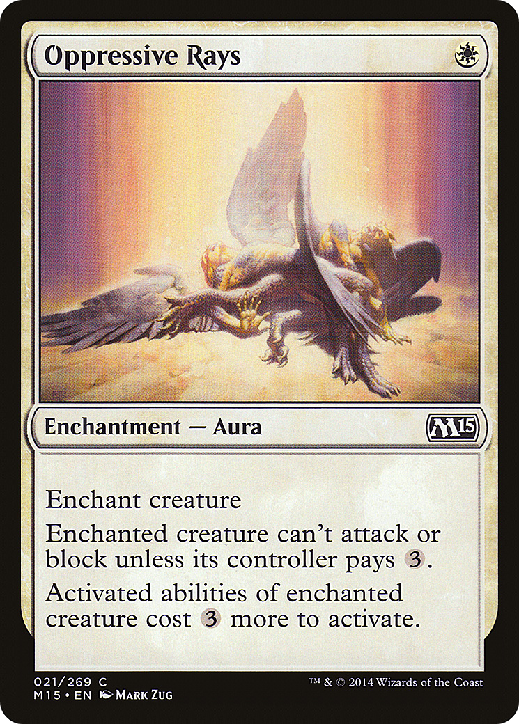 Oppressive Rays (M15-021)  Foil - Magic 2015