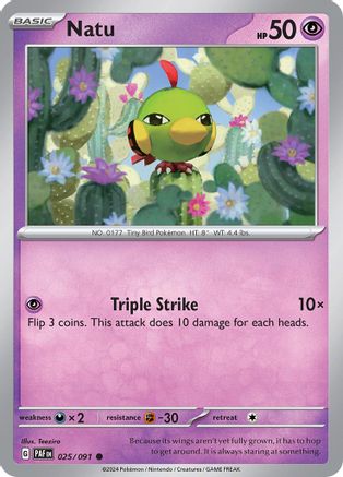 Natu 025/091  SV Paldean Fates