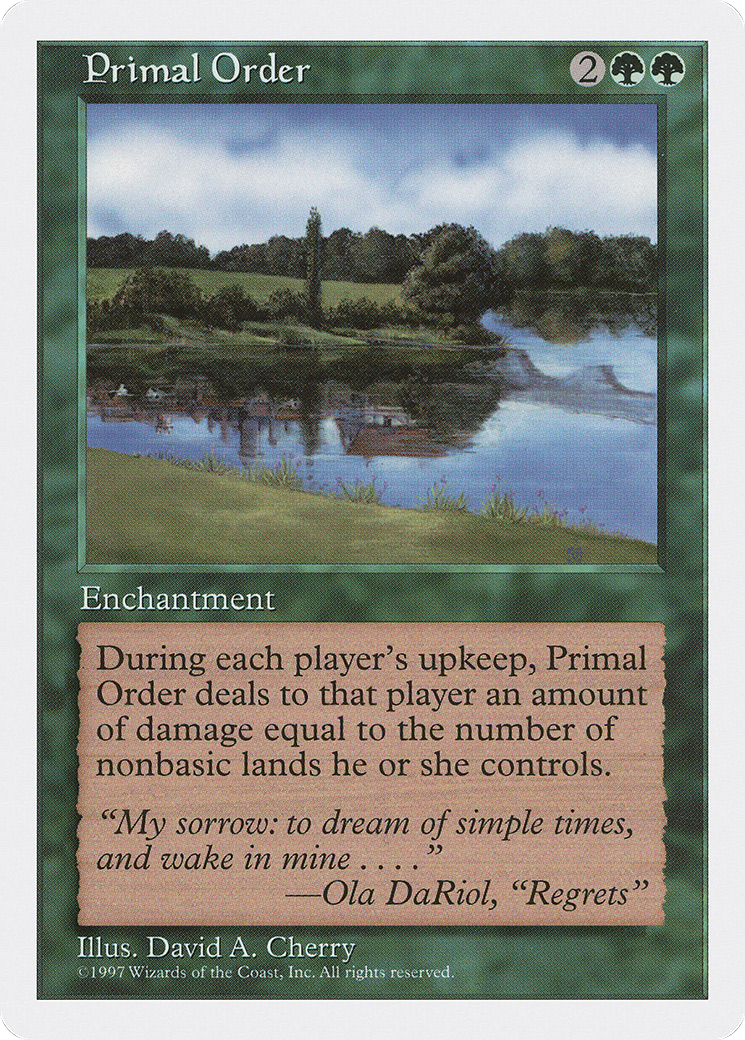 Primal Order (5ED-)  - Fifth Edition