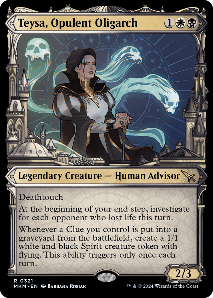 Teysa, Opulent Oligarch (Showcase) (0321) (MKM-321)  Foil - Murders at Karlov Manor: (Showcase)