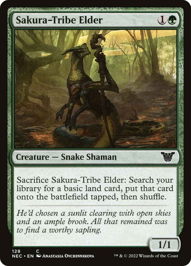 Sakura-Tribe Elder (NEC-128)  - Neon Dynasty Commander