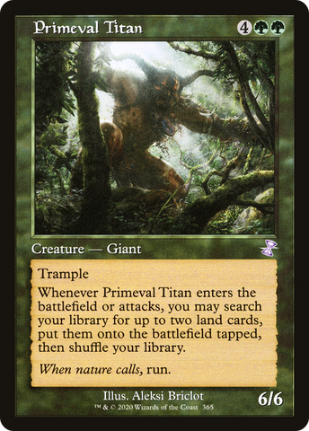 Primeval Titan (TSR-365)  Foil - Time Spiral Remastered