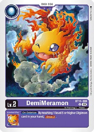 DemiMeramon (BT15-006) - Exceed Apocalypse