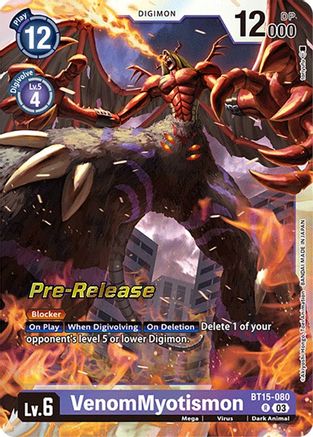 VenomMyotismon [BT15-080] [Exceed Apocalypse Pre-Release Cards]