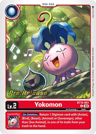 Yokomon [BT15-001] [Exceed Apocalypse Pre-Release Cards]