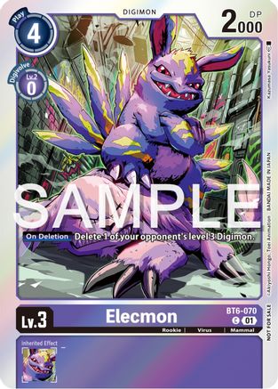 Elecmon [BT6-070] (Official Tournament Pack Vol.12) [Double Diamond Promos]