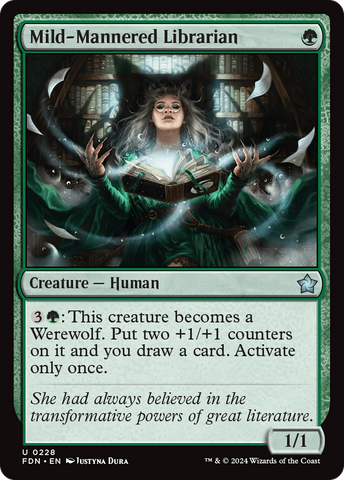 Mild-Mannered Librarian (FDN-228)  Foil - Foundations